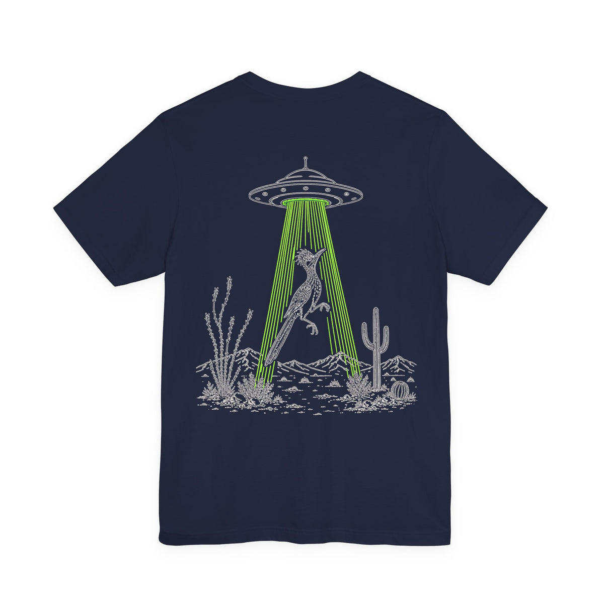 Roadrunner and UFO Back Design Tee