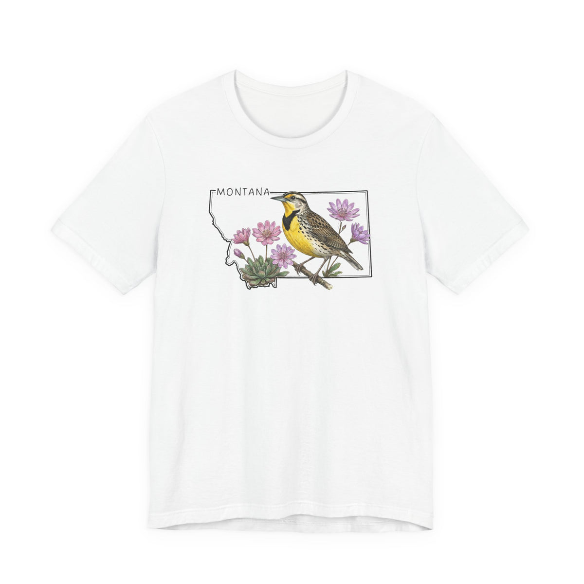 Montana State Bird Western Meadowlark Tee PC