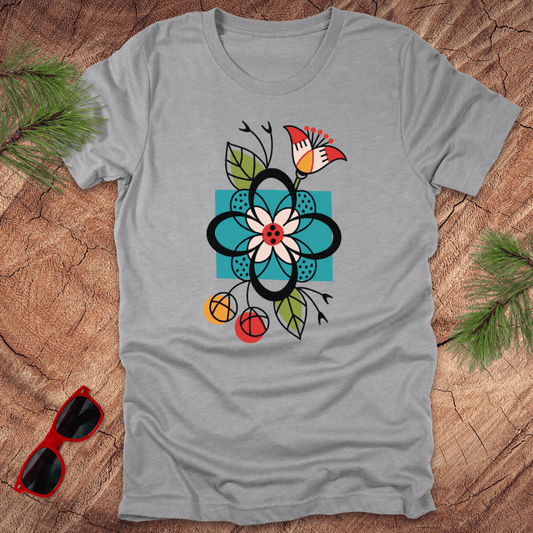 Abstract Flowers Tee - Wandering Owl Adventure Gear