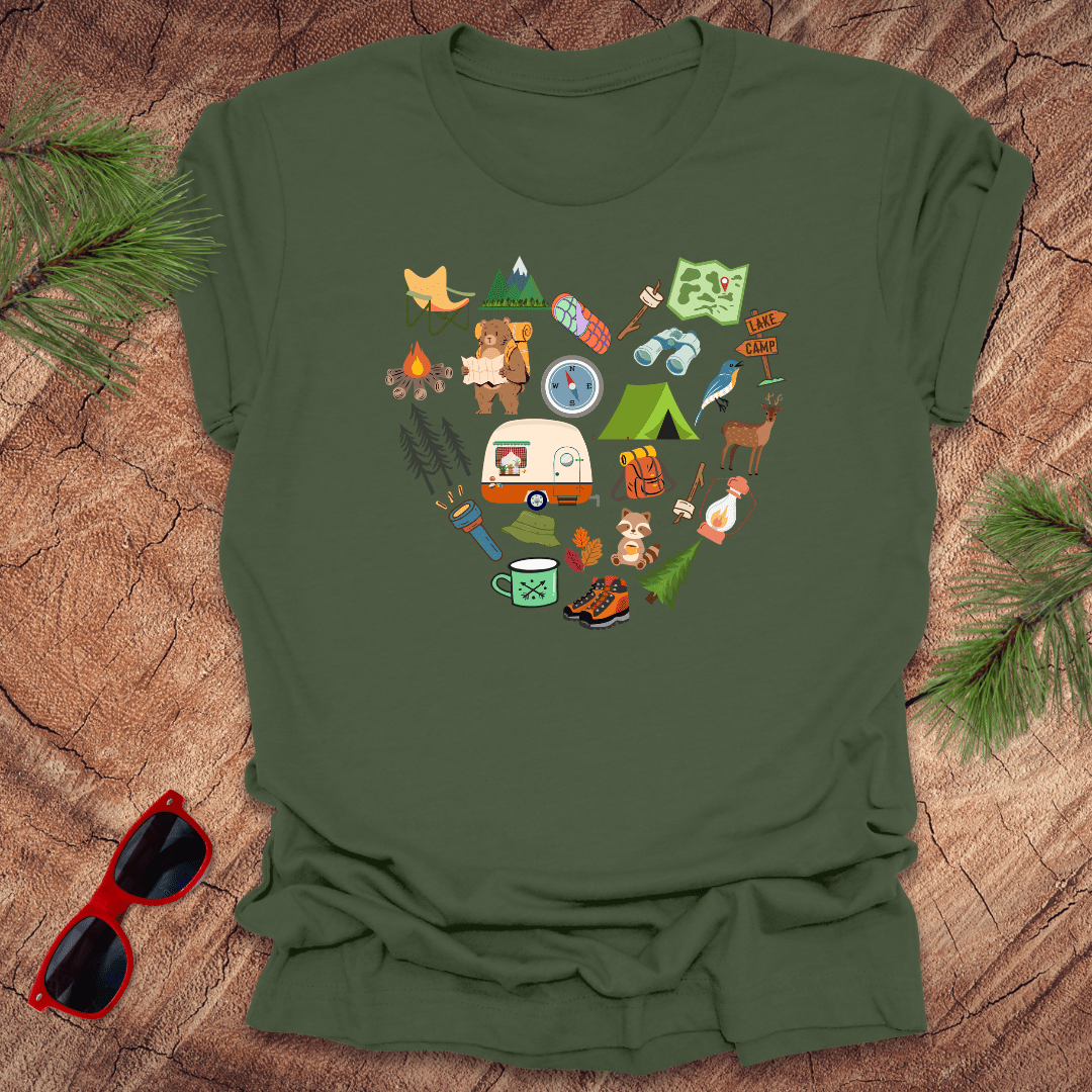 Adventure Heart Tee - Wandering Owl Adventure Gear