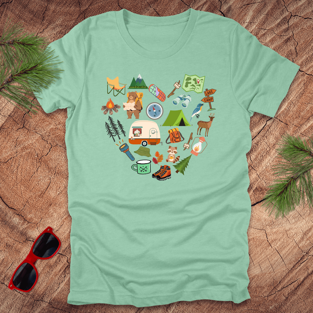 Adventure Heart Tee - Wandering Owl Adventure Gear
