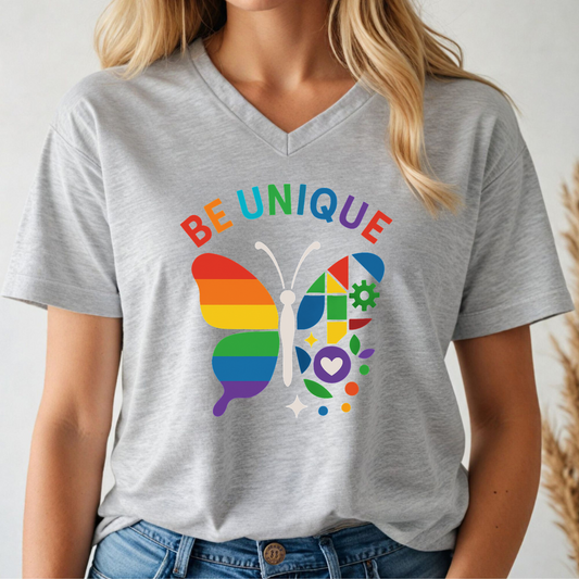 Be Unique V-neck Tee
