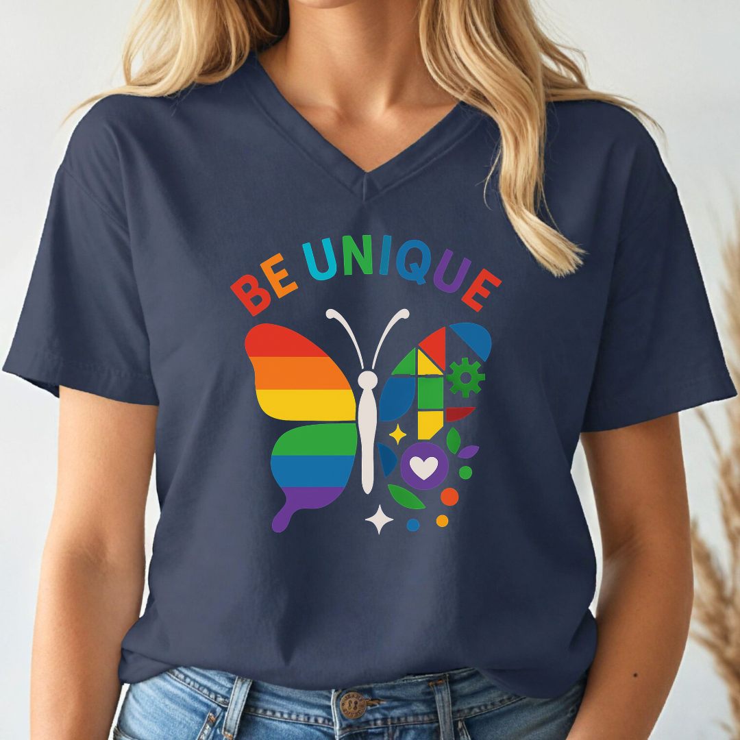 Be Unique V-neck Tee