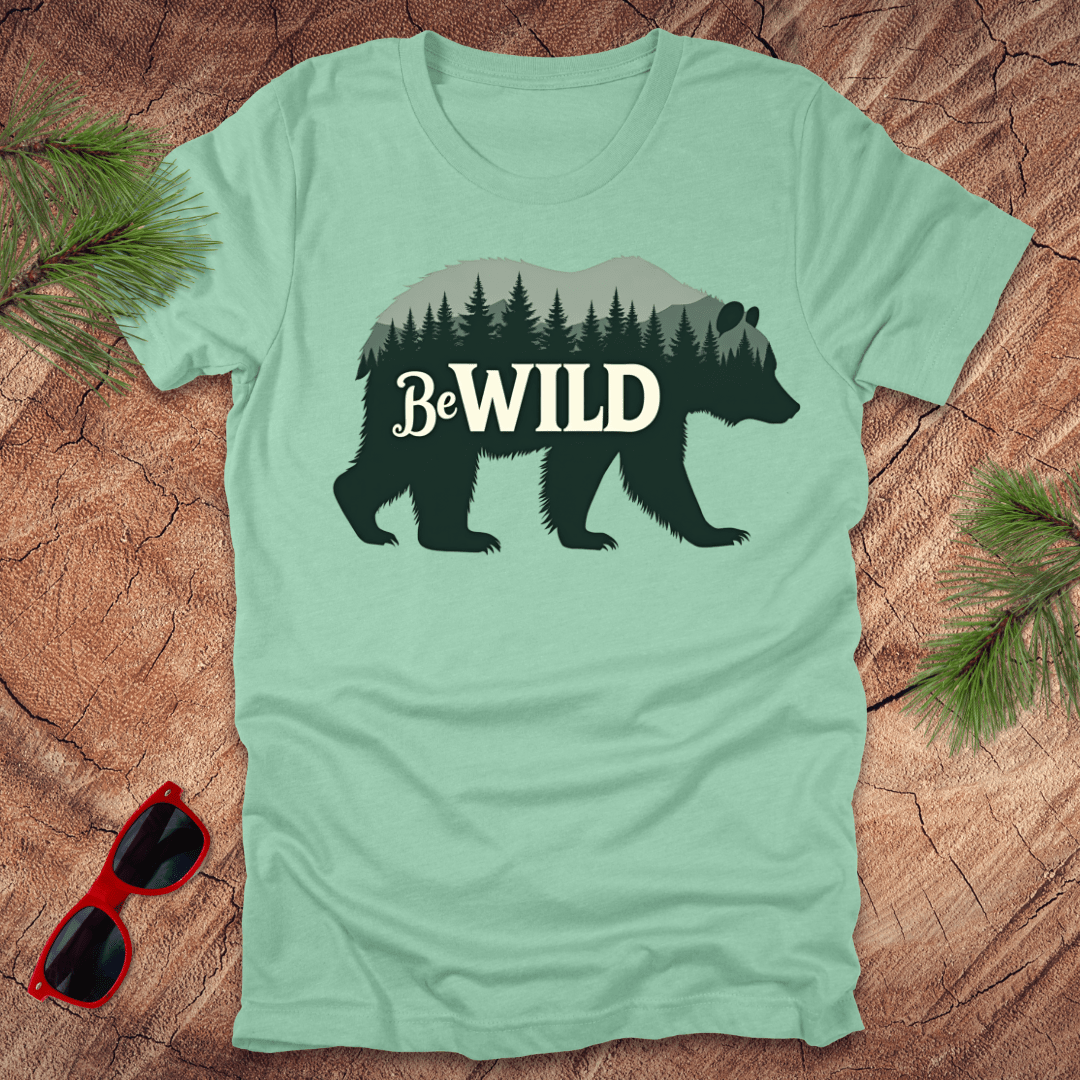 Be Wild Bear Tee - Wandering Owl Adventure Gear