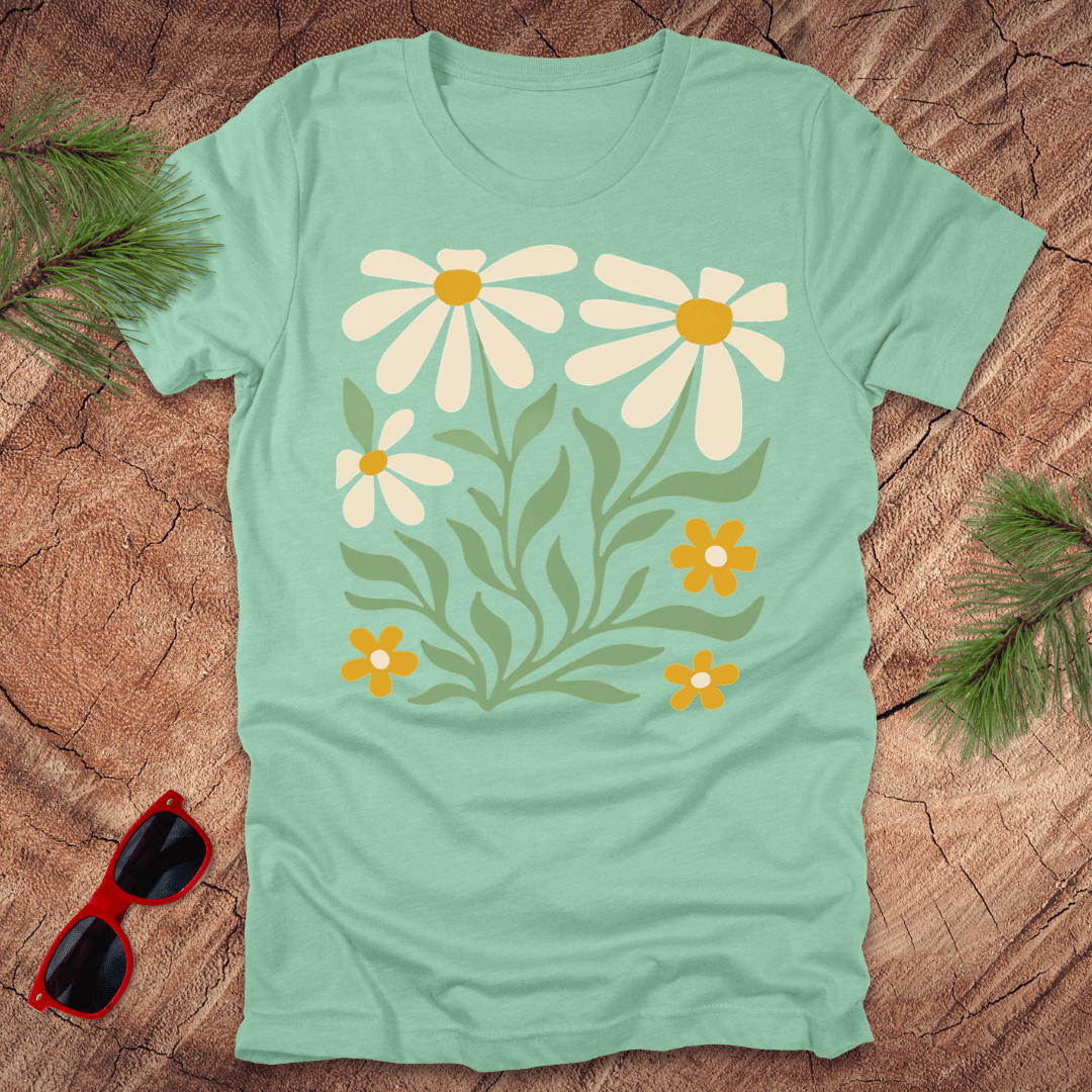 Big Daisies Tee - Wandering Owl Adventure Gear