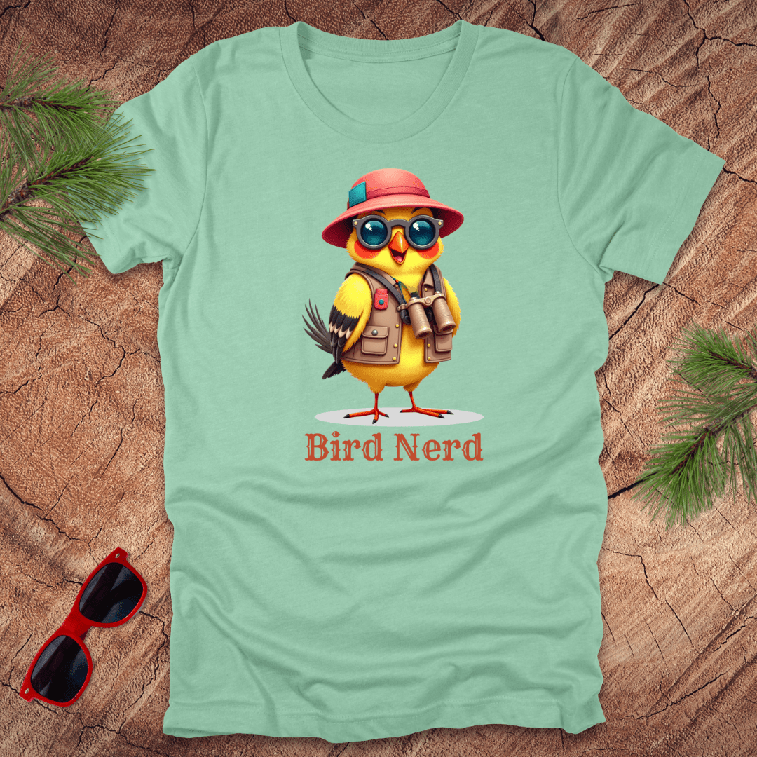 Bird Nerd Goldfinch Tee - Wandering Owl Adventure Gear