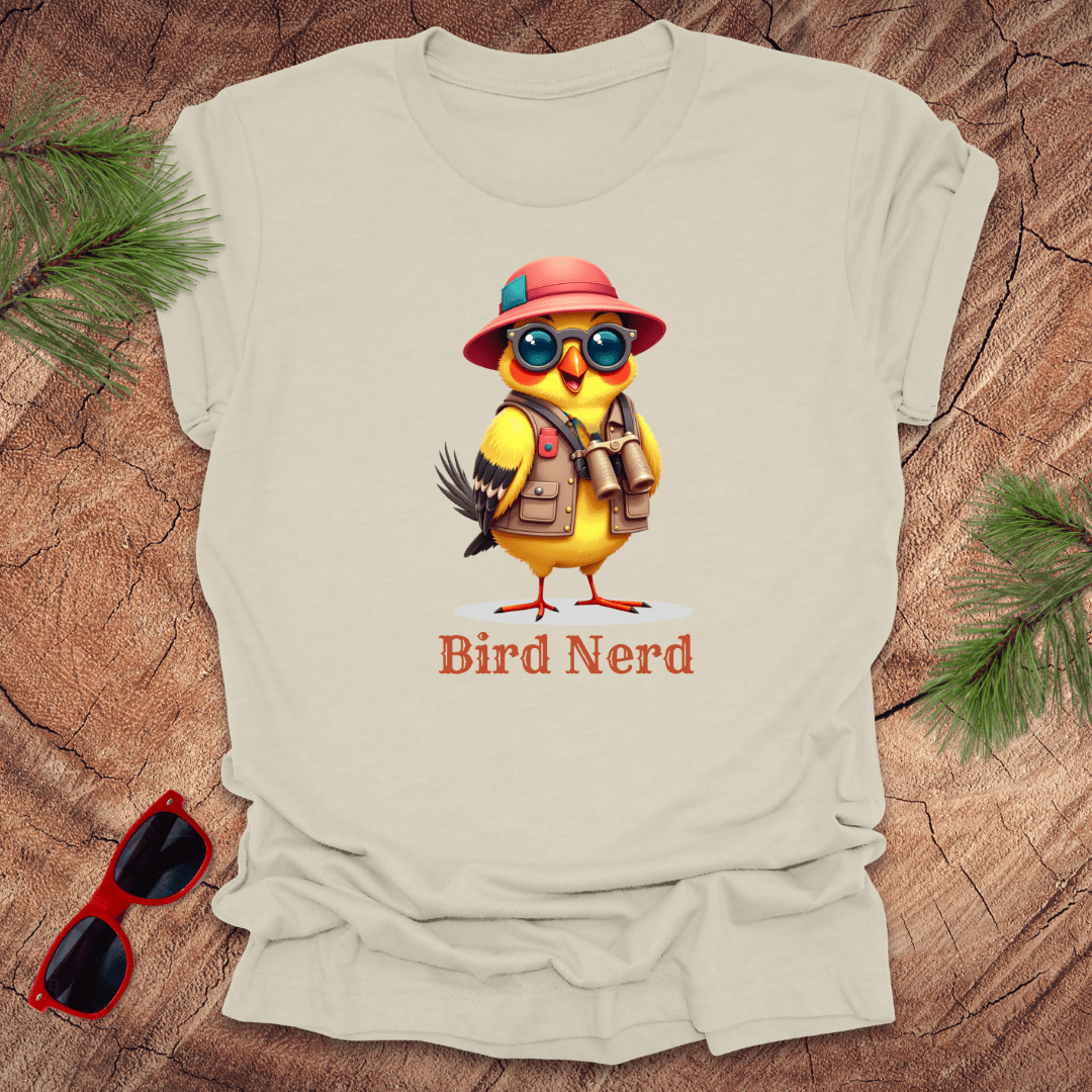 Bird Nerd Goldfinch Tee - Wandering Owl Adventure Gear