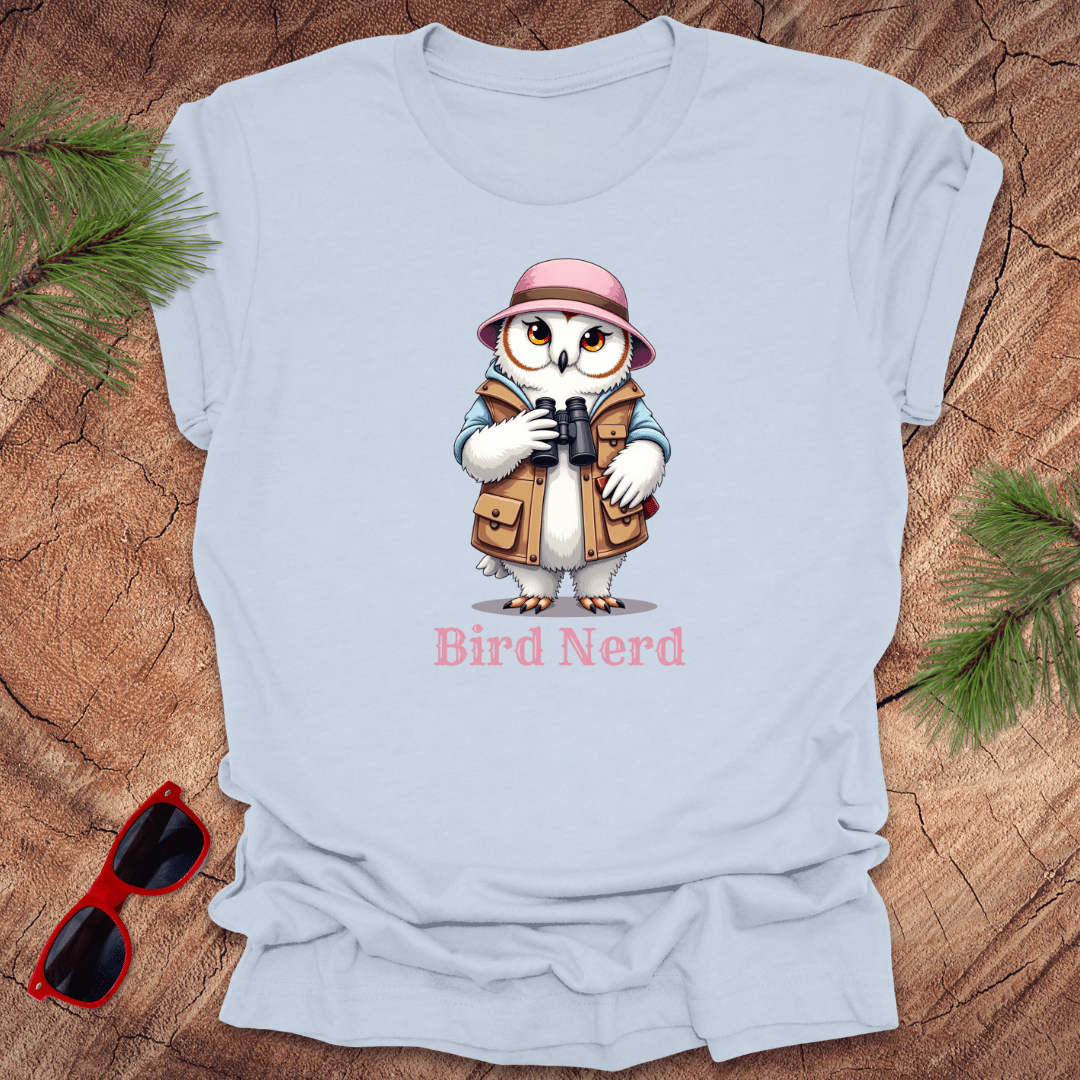 Bird Nerd Snowy Owl Tee - Wandering Owl Adventure Gear
