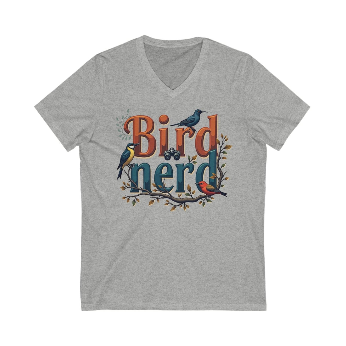 Bird Nerd V - Neck Tee - Wandering Owl Adventure Gear