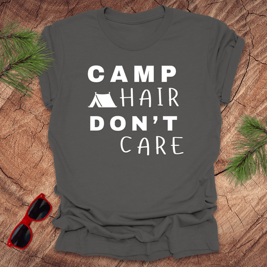 Camp Hair Don't Care Tee - Wandering Owl Adventure Gear