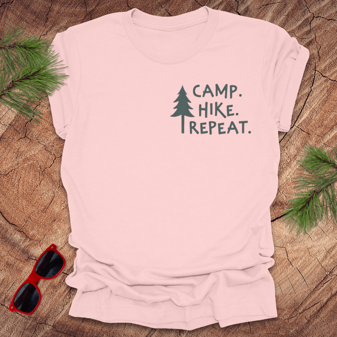 Camp. Hike. Repeat Tee - Wandering Owl Adventure Gear