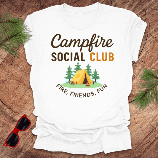 Campfire Social Club Tee - Wandering Owl Adventure Gear