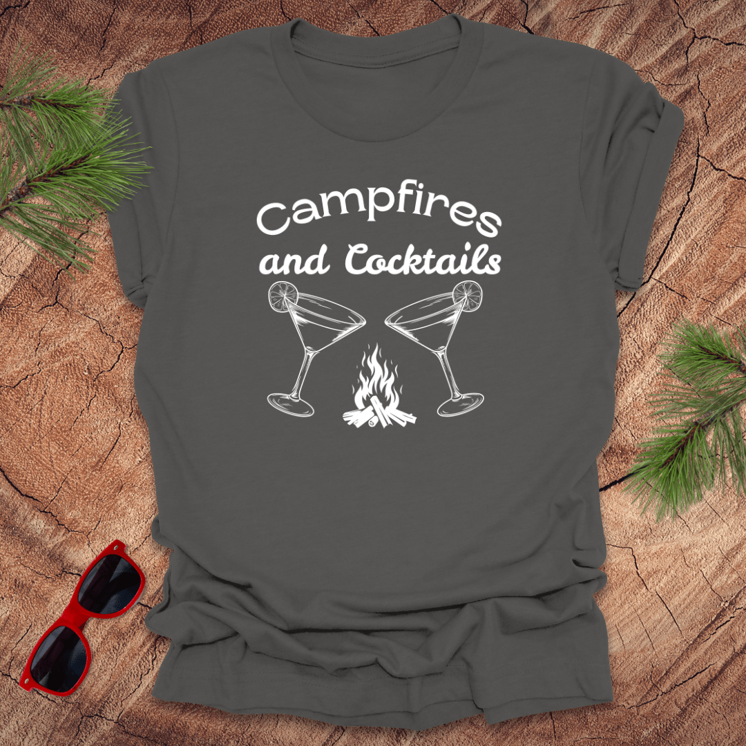 Campfires and Cocktails Tee - Wandering Owl Adventure Gear