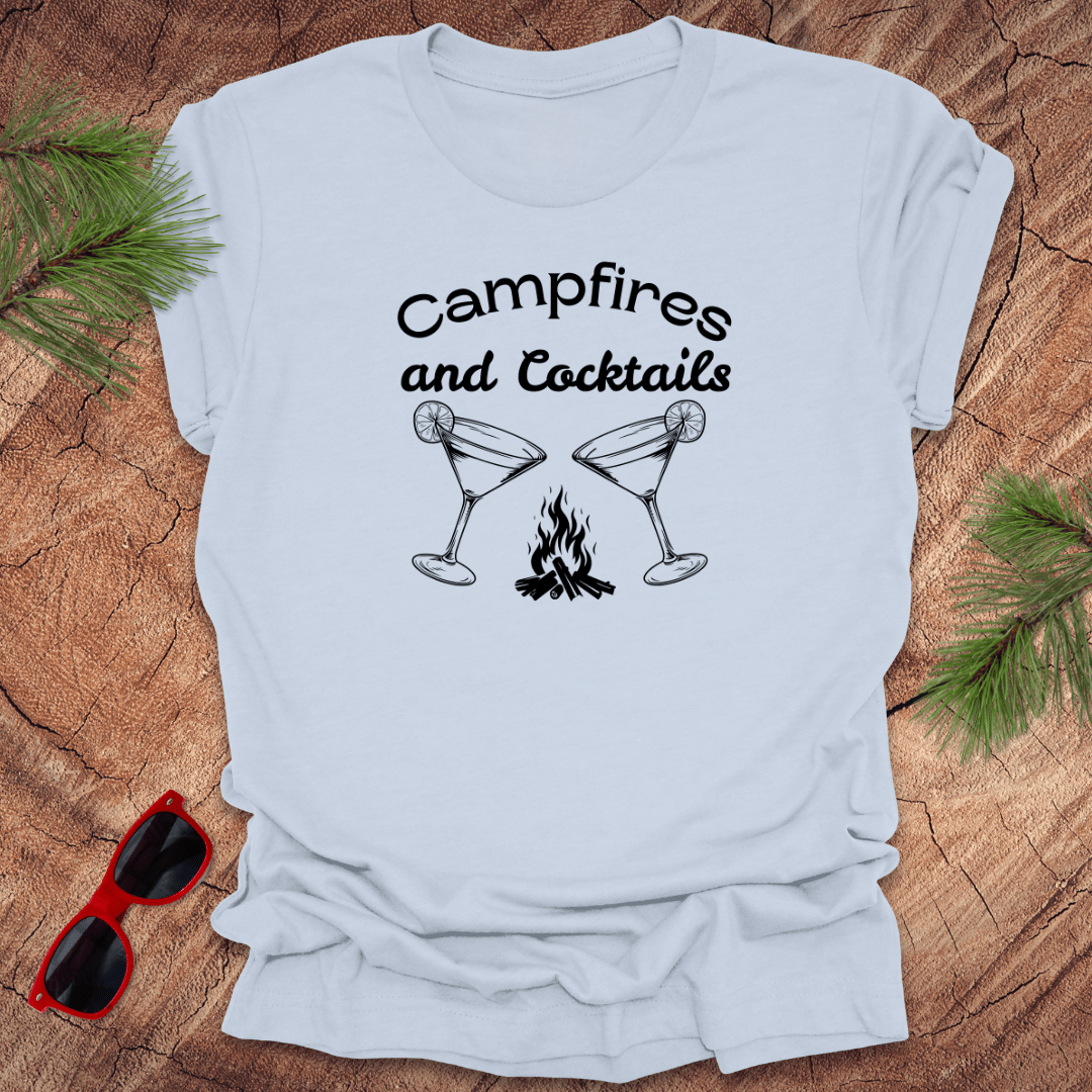 Campfires and Cocktails Tee - Wandering Owl Adventure Gear