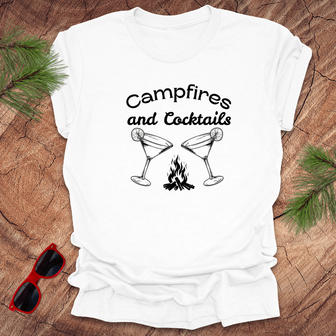 Campfires and Cocktails Tee - Wandering Owl Adventure Gear