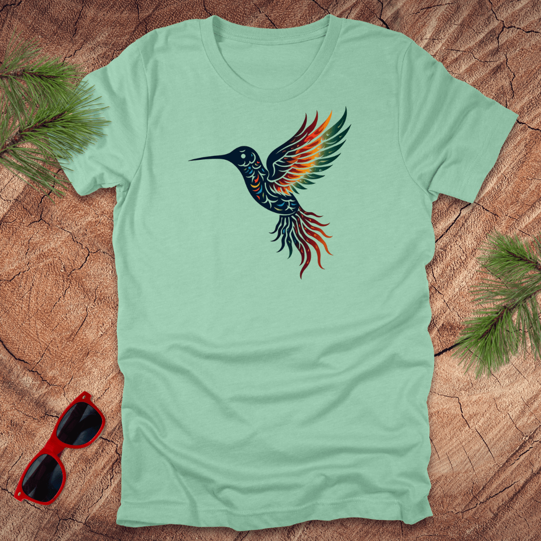 Colorful Hummingbird Tee - Wandering Owl Adventure Gear