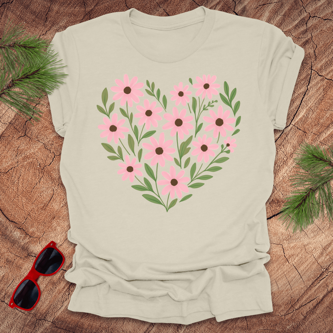 Daisy Heart Tee - Wandering Owl Adventure Gear