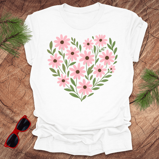 Daisy Heart Tee - Wandering Owl Adventure Gear