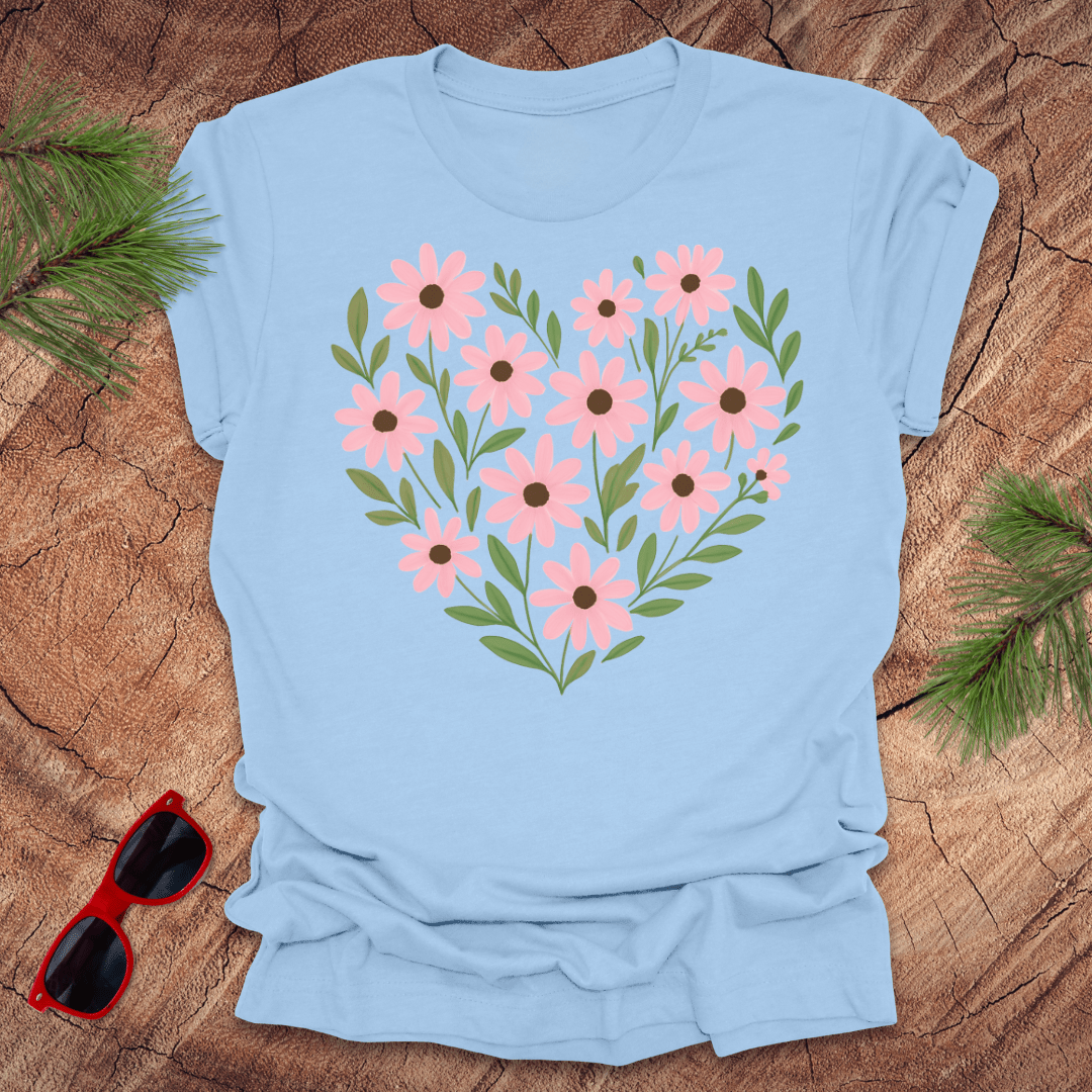 Daisy Heart Tee - Wandering Owl Adventure Gear