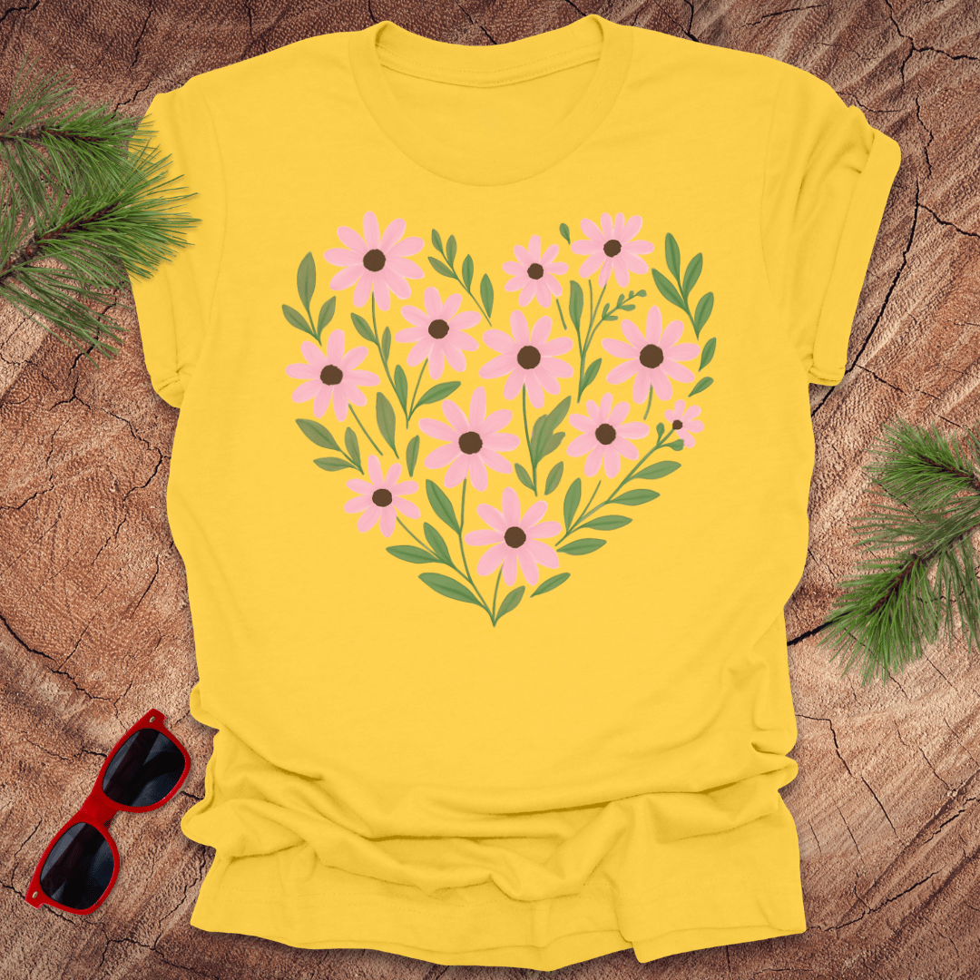 Daisy Heart Tee - Wandering Owl Adventure Gear