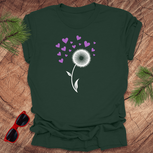 Dandelion Hearts Tee - Wandering Owl Adventure Gear
