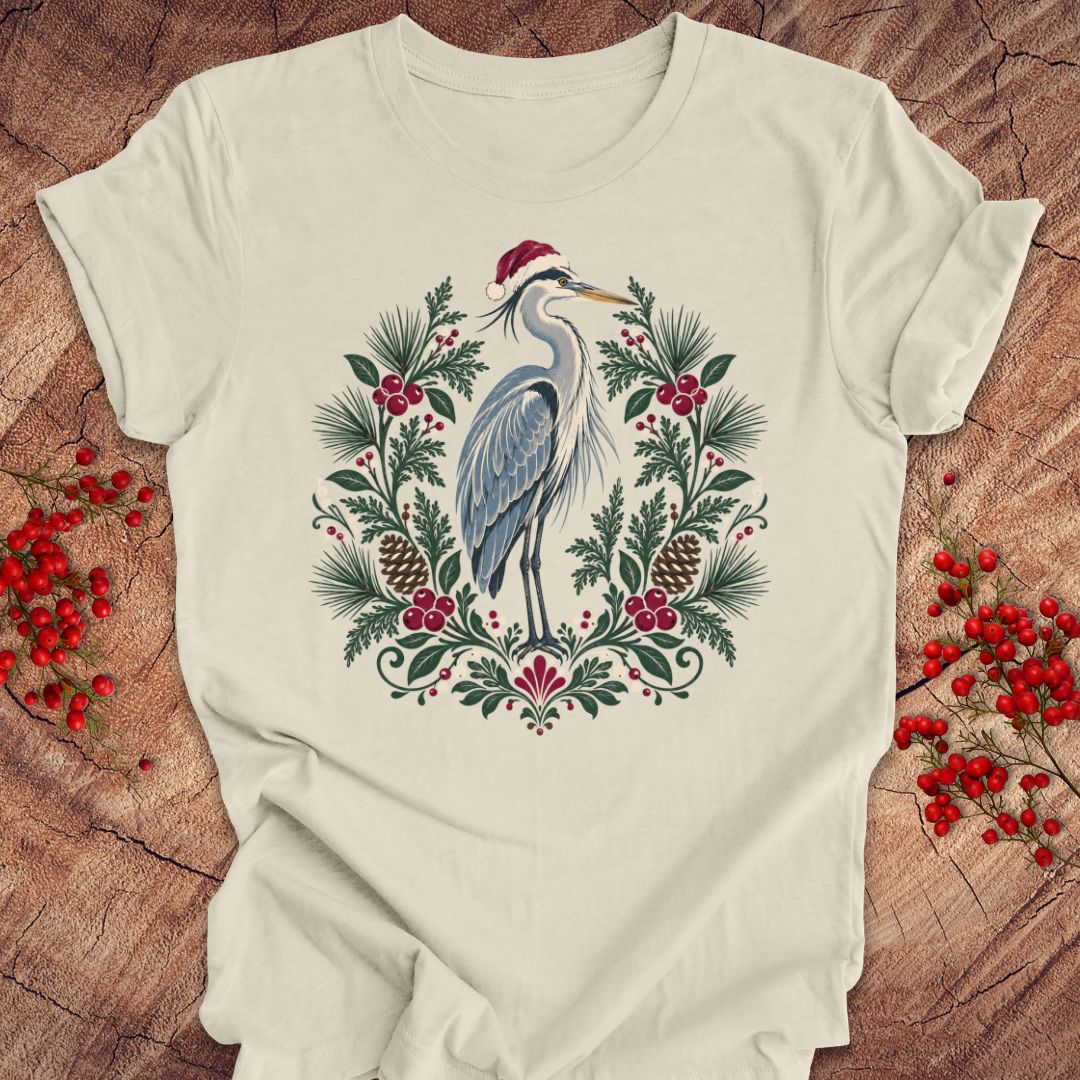 Festive Heron Tee