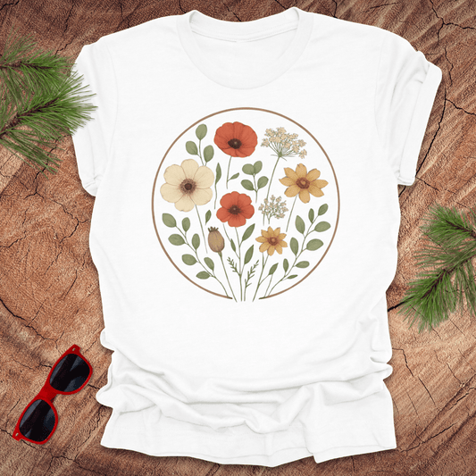 Flower Circle Tee - Wandering Owl Adventure Gear