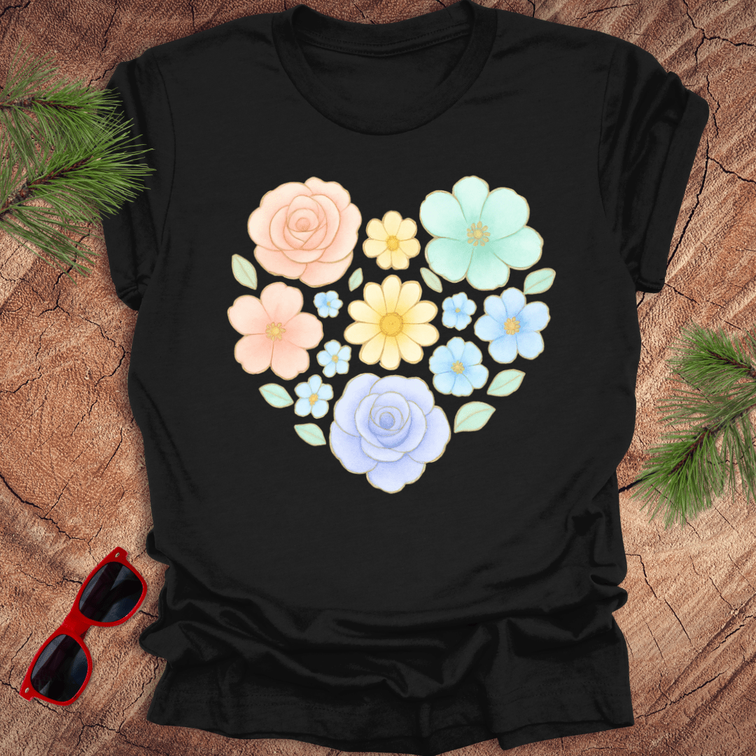 Flower Heart Tee - Wandering Owl Adventure Gear