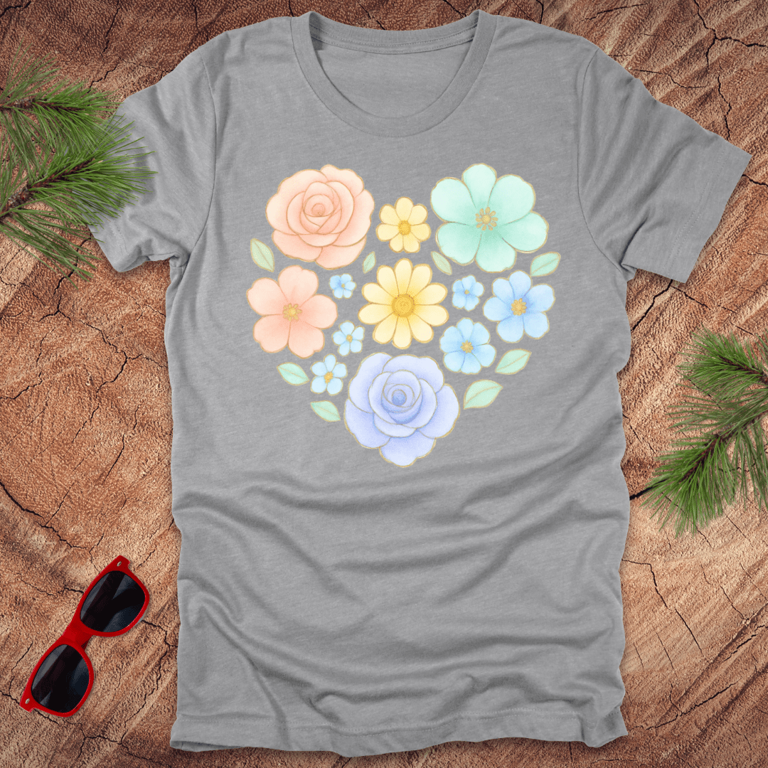 Flower Heart Tee - Wandering Owl Adventure Gear