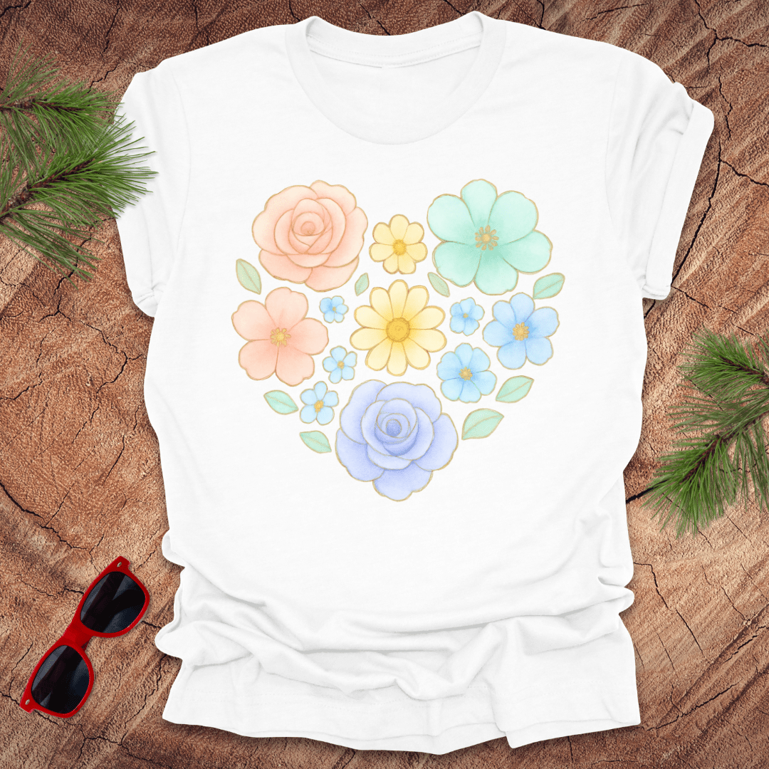Flower Heart Tee - Wandering Owl Adventure Gear