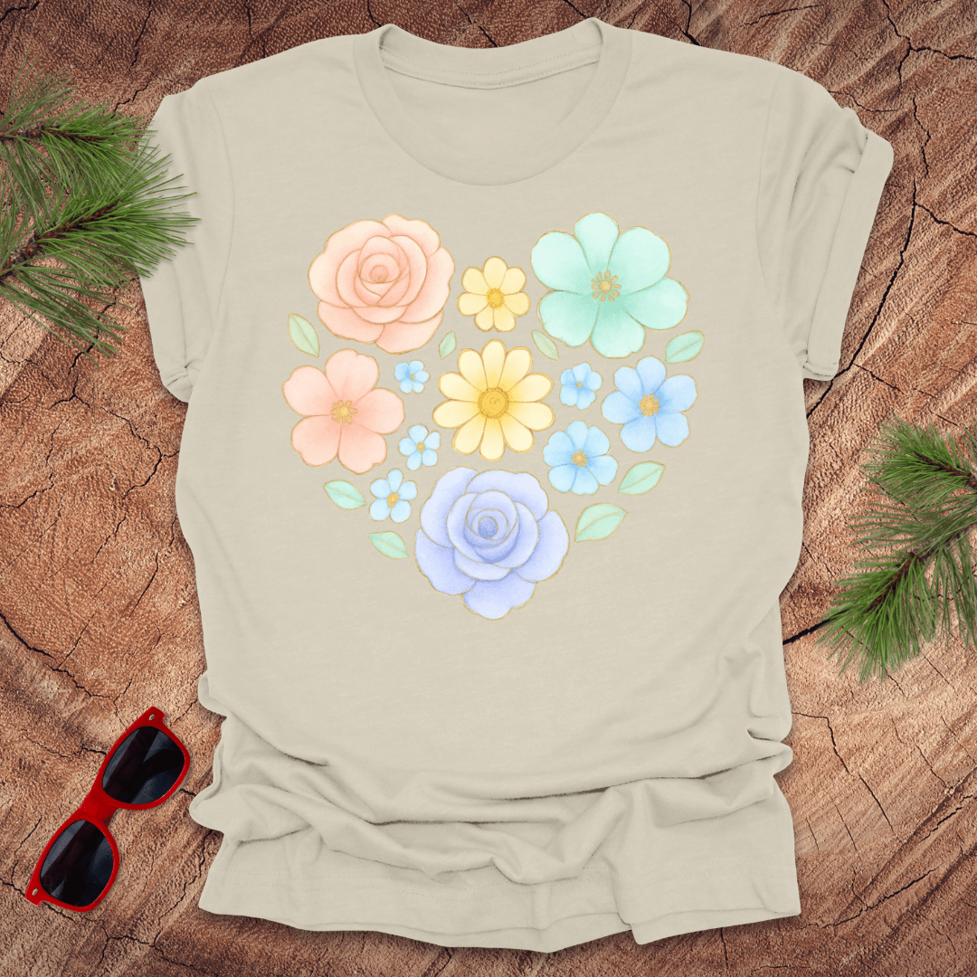 Flower Heart Tee - Wandering Owl Adventure Gear