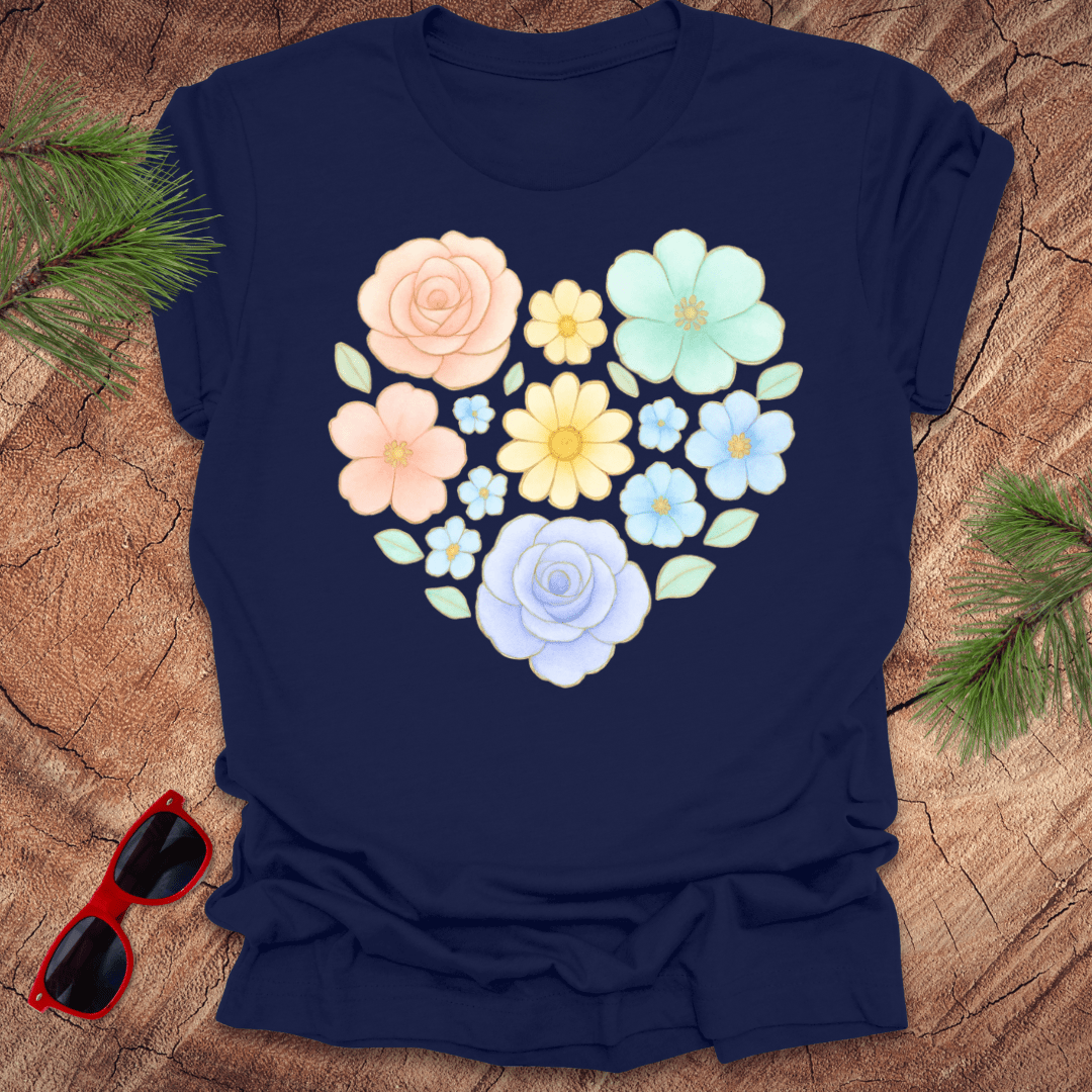 Flower Heart Tee - Wandering Owl Adventure Gear
