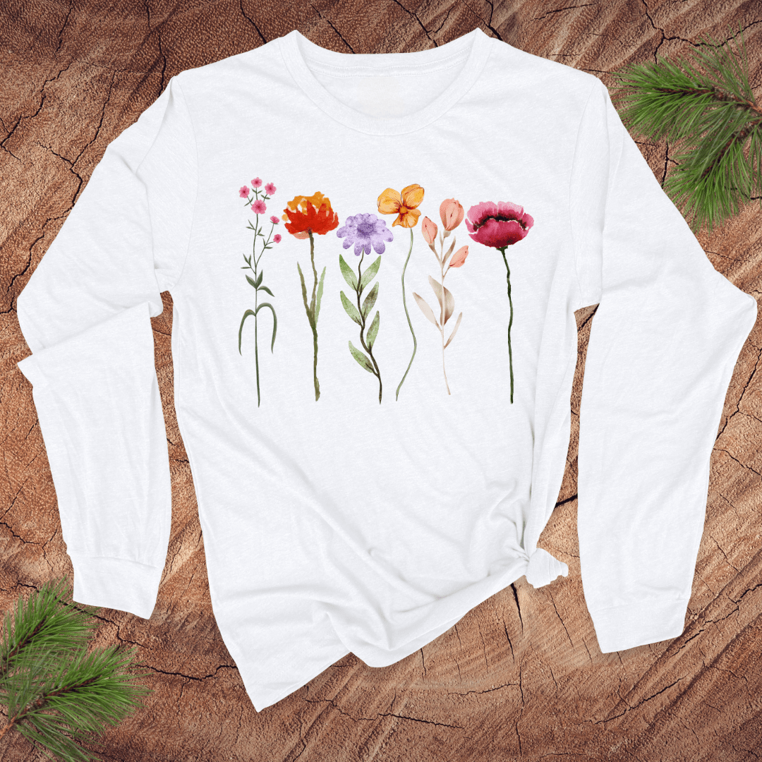 Garden Party Long - Sleeve Tee - Wandering Owl Adventure Gear