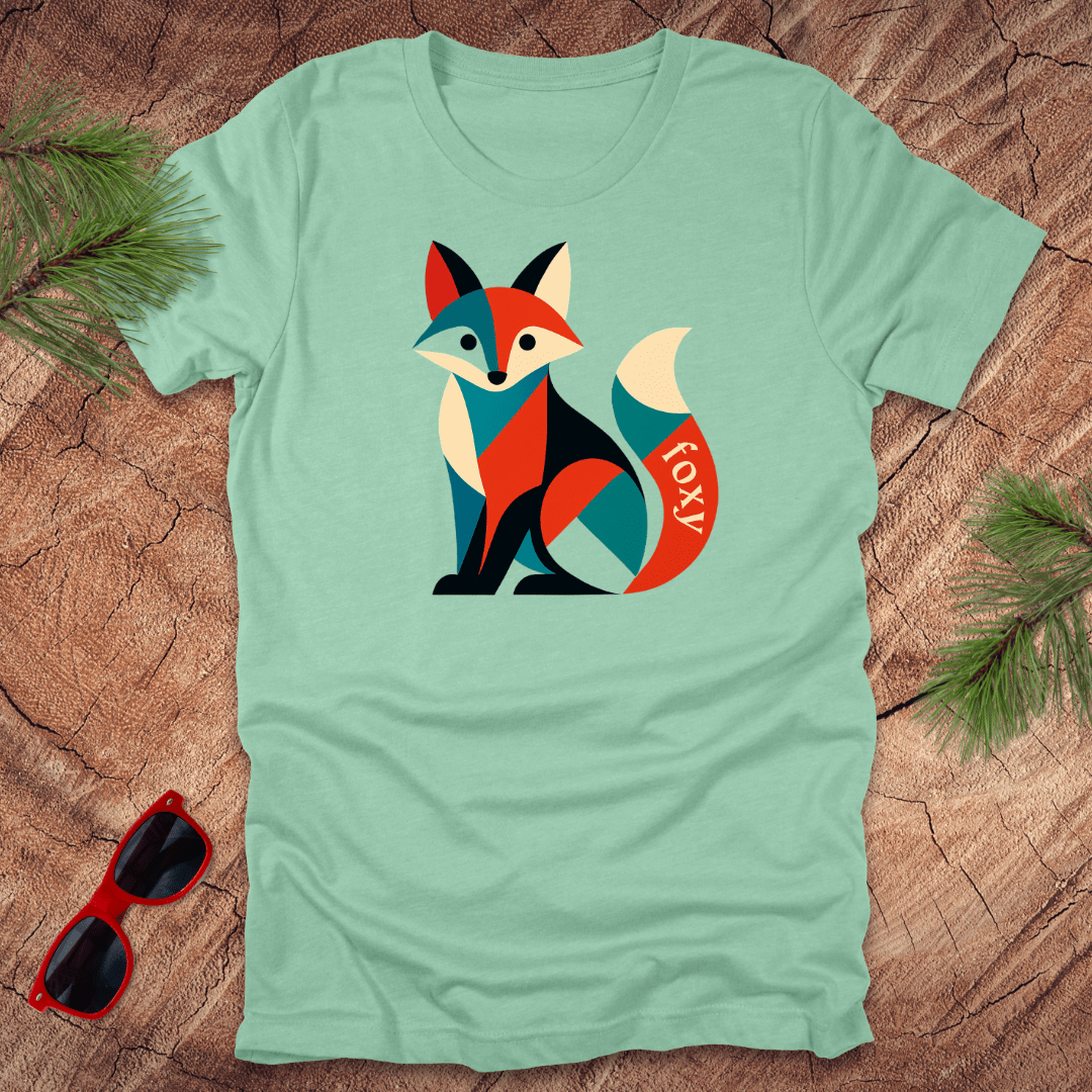 Geometric Foxy Tee - Wandering Owl Adventure Gear