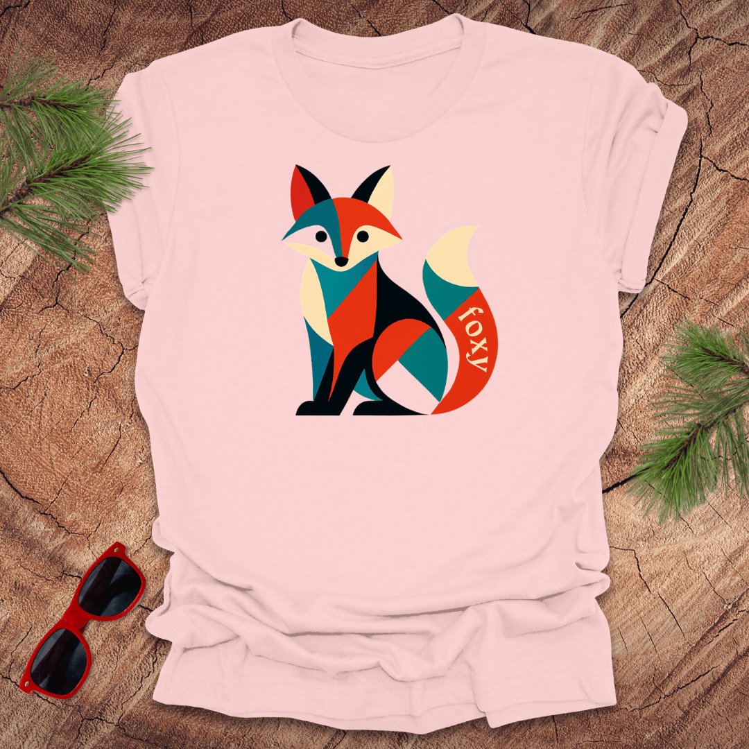 Geometric Foxy Tee - Wandering Owl Adventure Gear