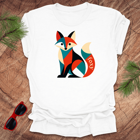 Geometric Foxy Tee - Wandering Owl Adventure Gear