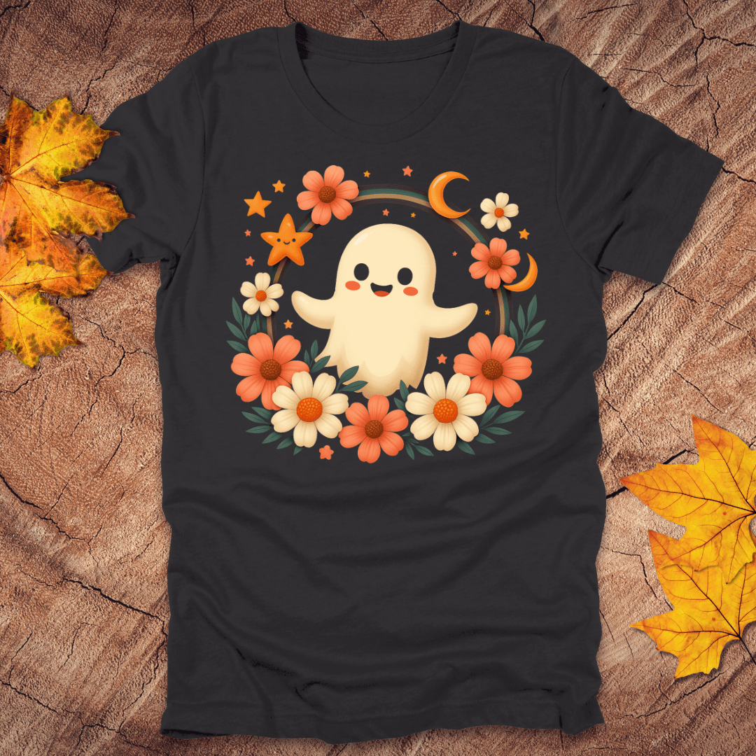 Ghost and Flowers Tee - Wandering Owl Adventure Gear