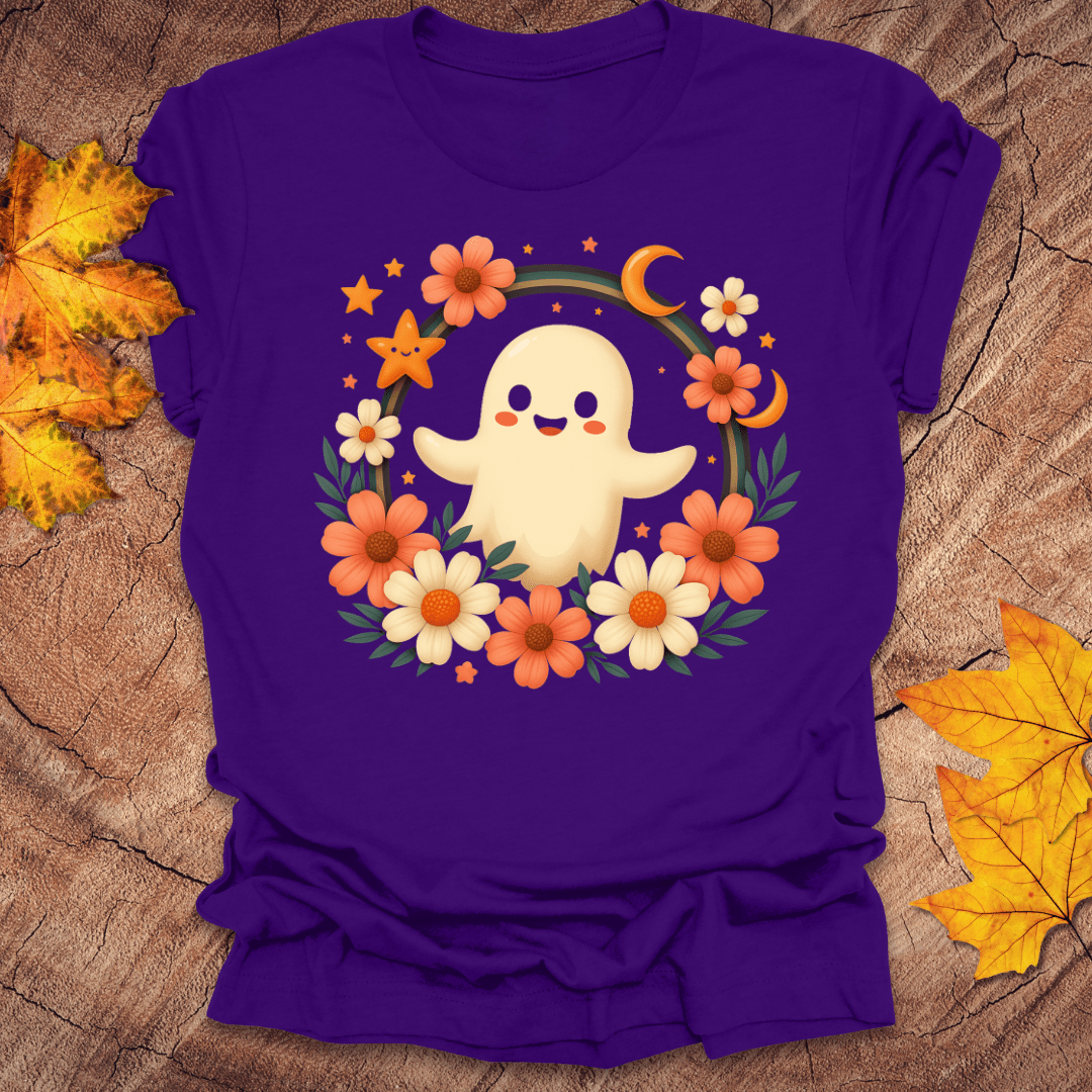 Ghost and Flowers Tee - Wandering Owl Adventure Gear
