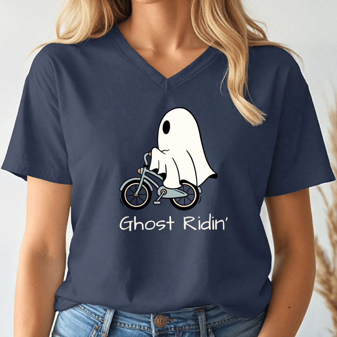 Ghost Ridin' V - neck Tee - Wandering Owl Adventure Gear