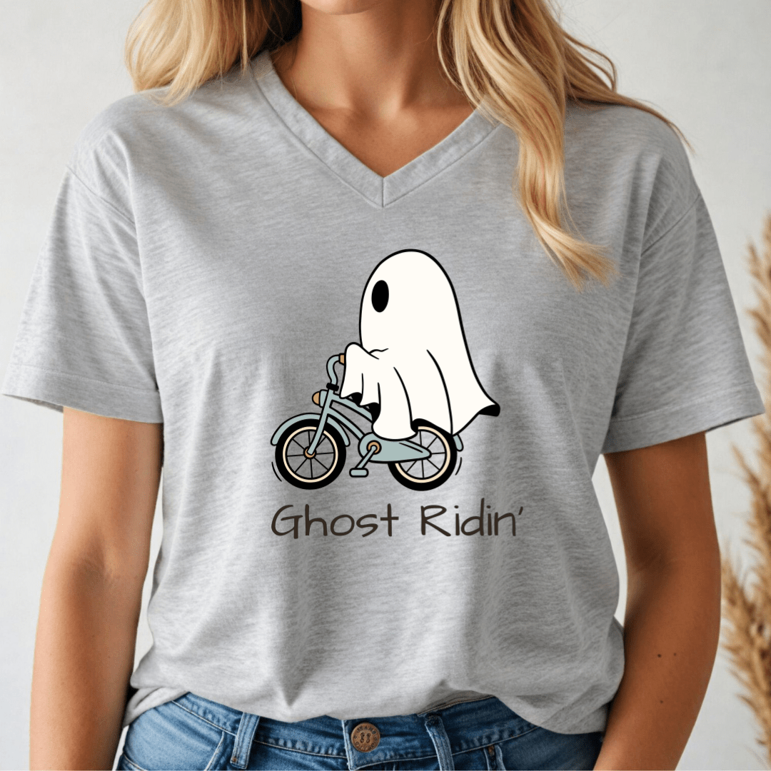Ghost Ridin' V - neck Tee - Wandering Owl Adventure Gear