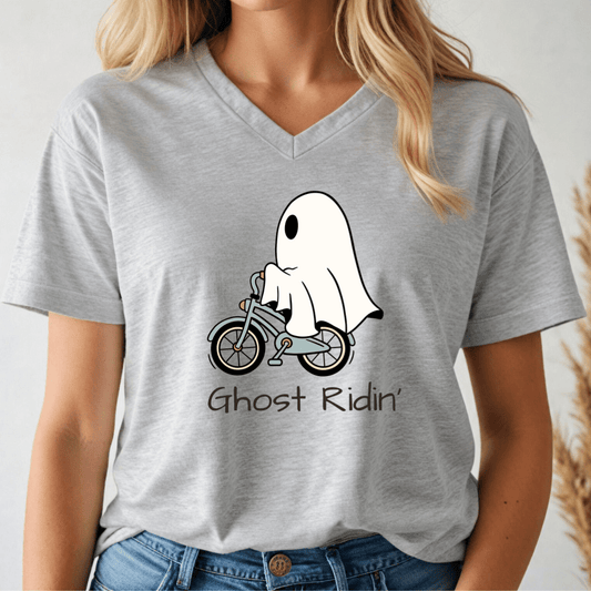 Ghost Ridin' V - neck Tee - Wandering Owl Adventure Gear