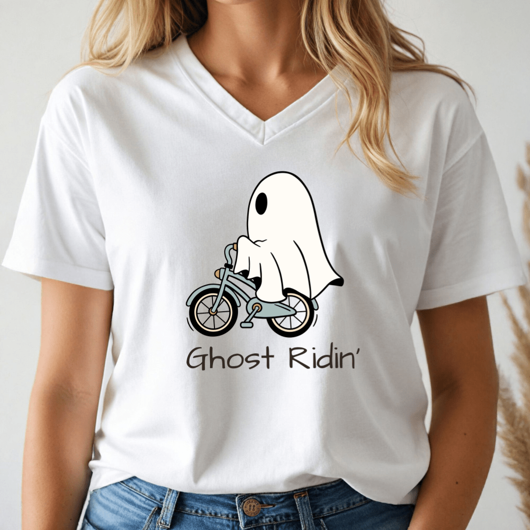 Ghost Ridin' V - neck Tee - Wandering Owl Adventure Gear