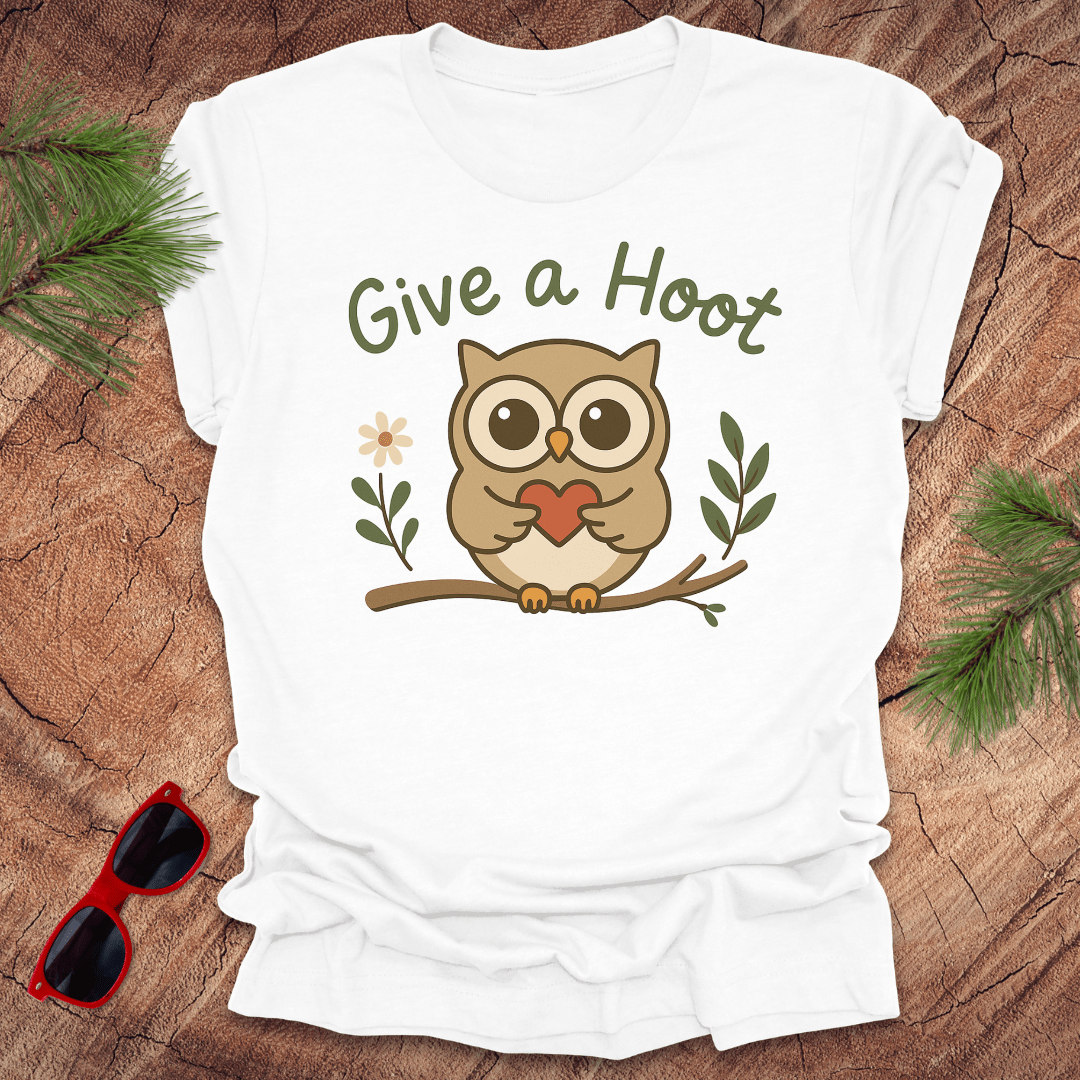 Give A Hoot Tee - Wandering Owl Adventure Gear