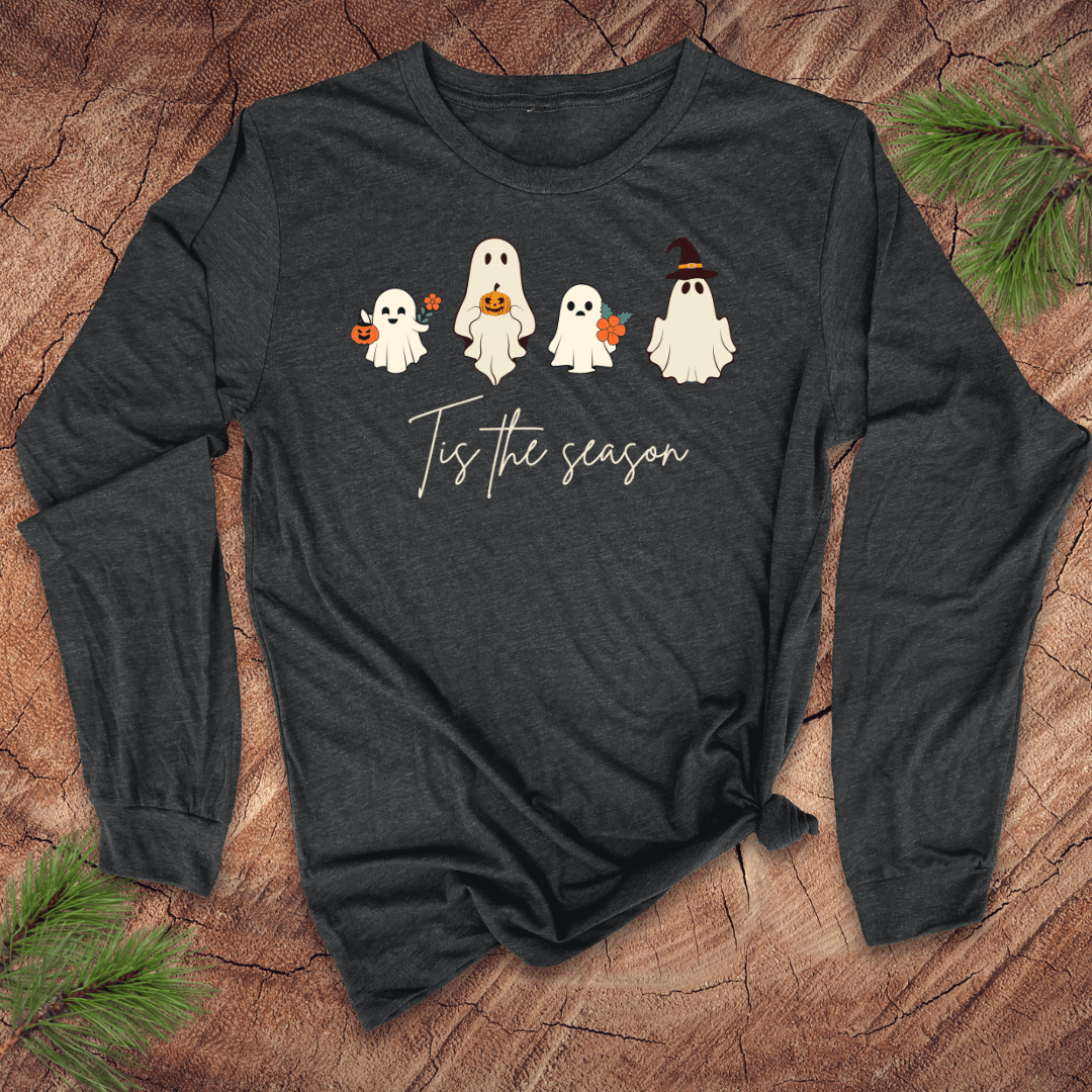 Halloween Season Ghosties Long - Sleeve Tee - Wandering Owl Adventure Gear