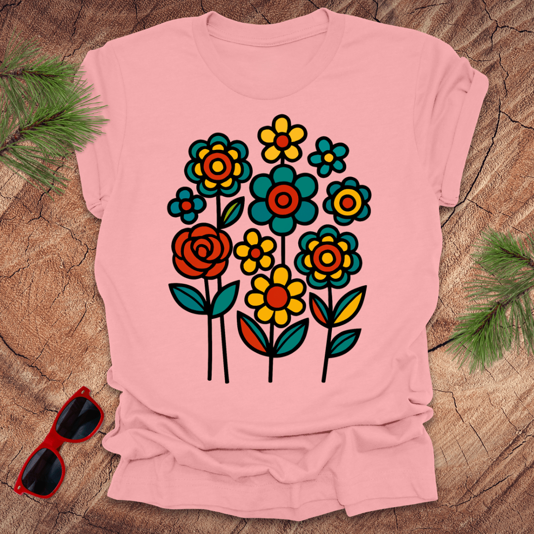Happy Flowers Tee - Wandering Owl Adventure Gear