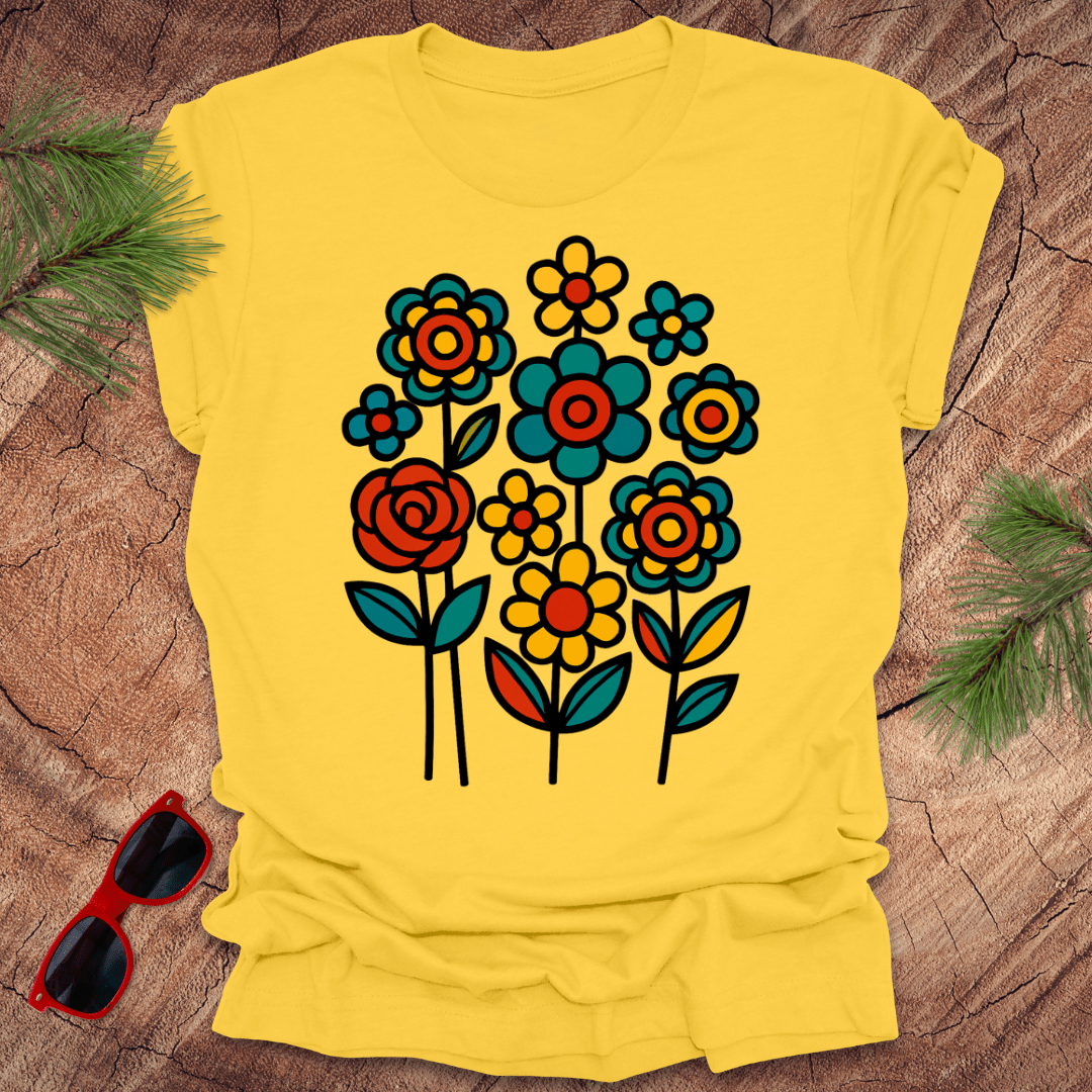 Happy Flowers Tee - Wandering Owl Adventure Gear