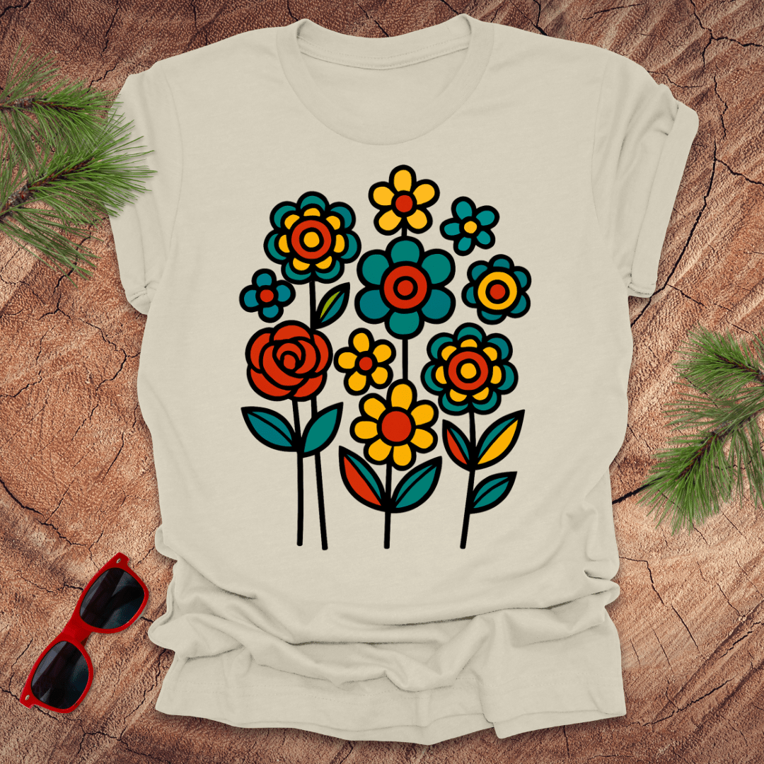 Happy Flowers Tee - Wandering Owl Adventure Gear
