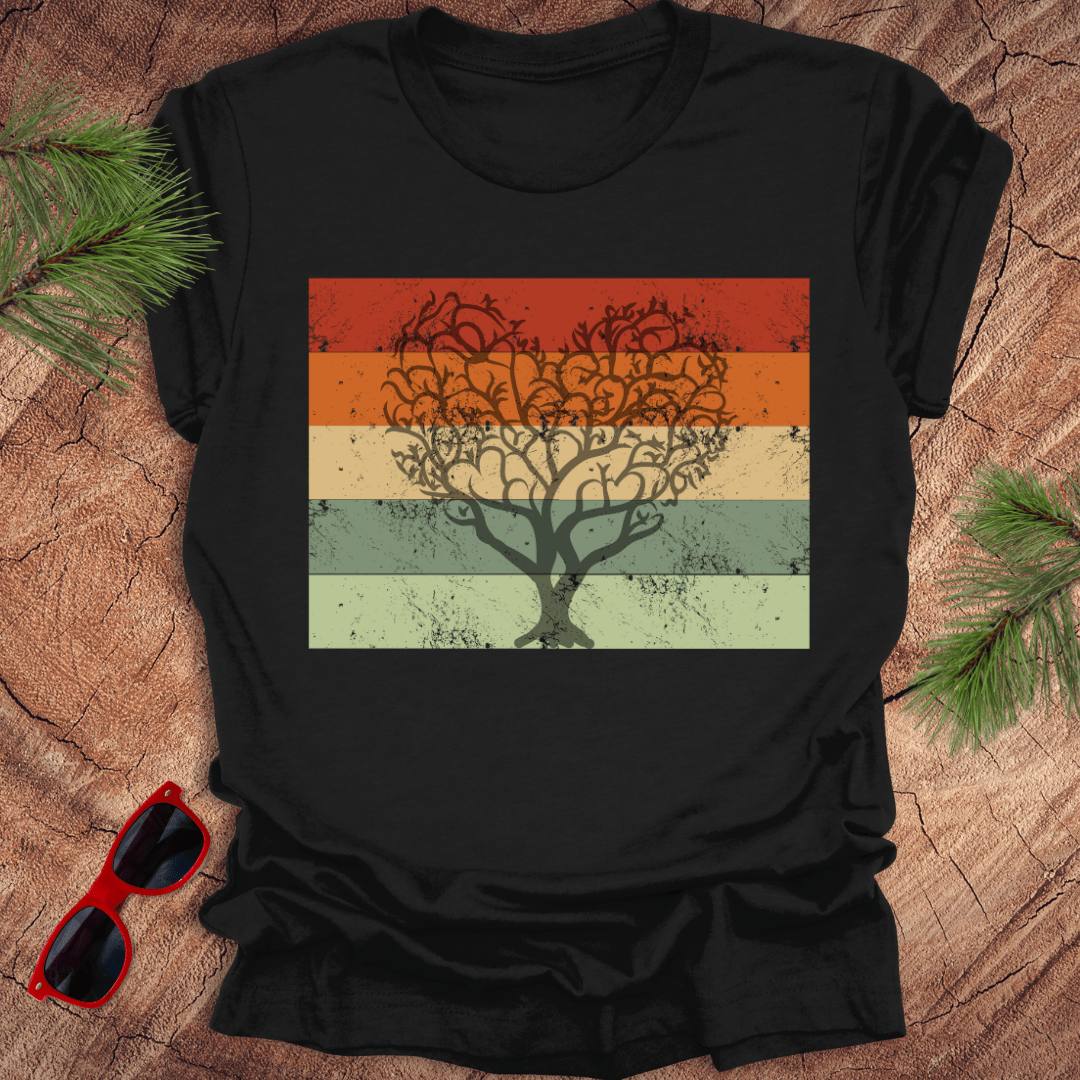 Heart Tree Retro Tee - Wandering Owl Adventure Gear
