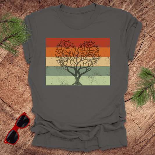 Heart Tree Retro Tee - Wandering Owl Adventure Gear
