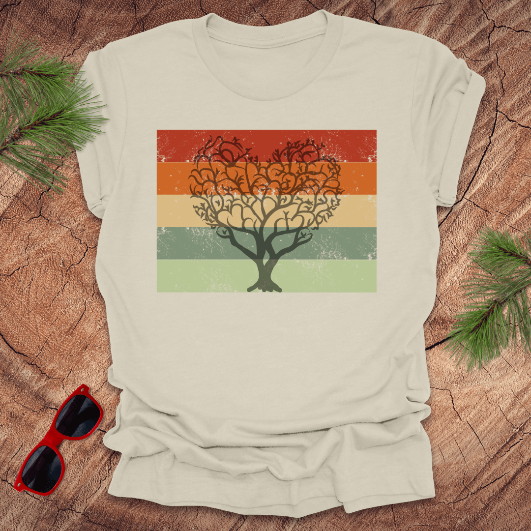 Heart Tree Retro Tee - Wandering Owl Adventure Gear